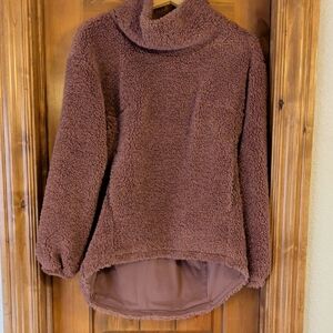 lululemon athletica Brown Cowl Neck Sweater